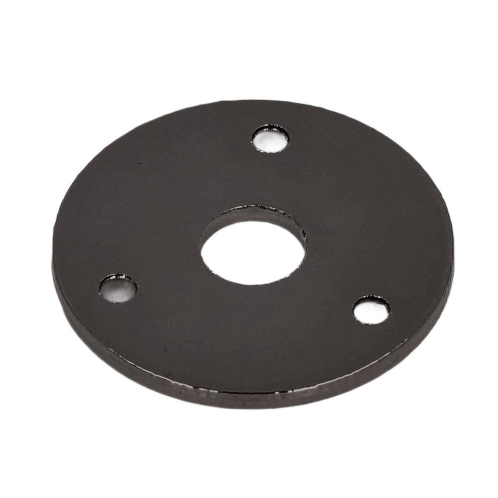 2PCS Black/Gold/Silver Output Jack Cover Chrome Metal Curved Bottom Jack Plate  For Guitar Bass