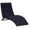 Day and Night - Day and Night Lounger with Black Synthetic Rattan Cushion
