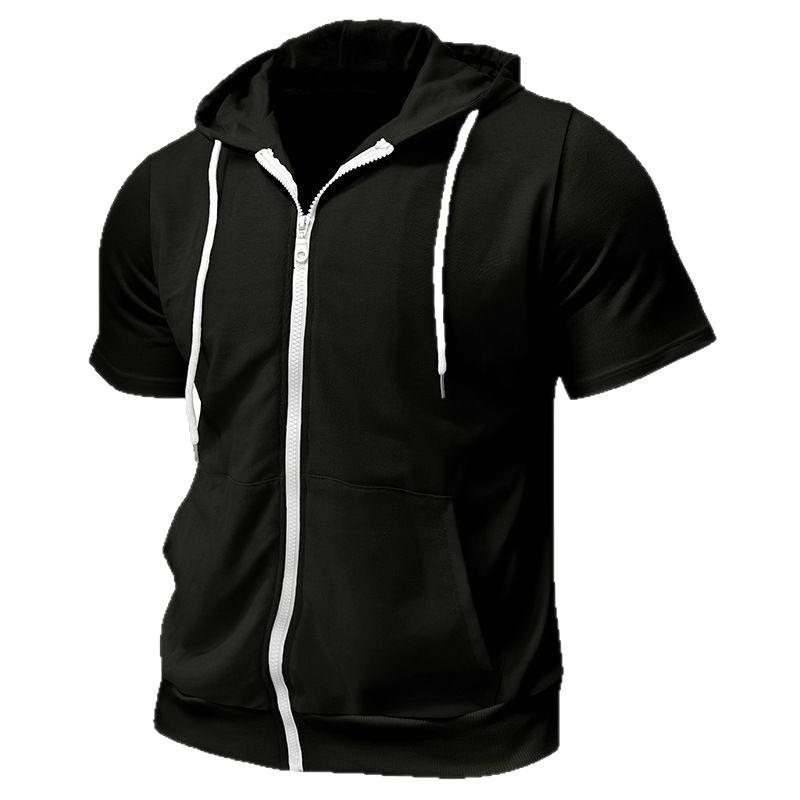 European & American Style Plus Size 3D Men's Zipper Hoodie Jacket 2026