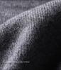 Herren Kaschmir Pullover mit halbem Reißverschluss, dicke Wolle, Langarm, Winter Baselayer