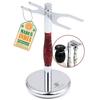 PEARL Shaving Premium Razor and Brush Holder Stand for Safety & Cartridge Razor- Deluxe Shaving Kit To Elongate the Life of Shaving Brush and Shavi