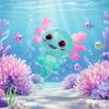 Colorful Salamander Sequin-Squishy Toy TPR Material Stress Relief Relaxation Office Home Use