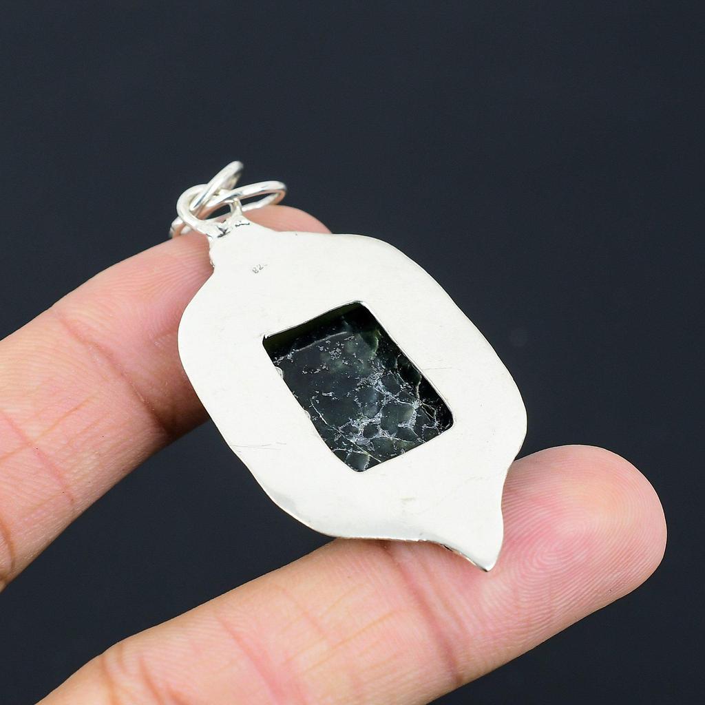 Sisters Day Deal 925 Silver Radiant Nepharite Gemstone Flower Pendant Jewelry