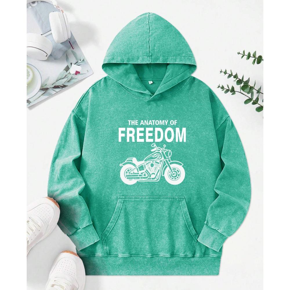 The Anatomy Of Freedom Printing Washed Hoodies Multicolor Cotton Hoody Oversize Hip Hop Clothing Street Cotton Pullovers