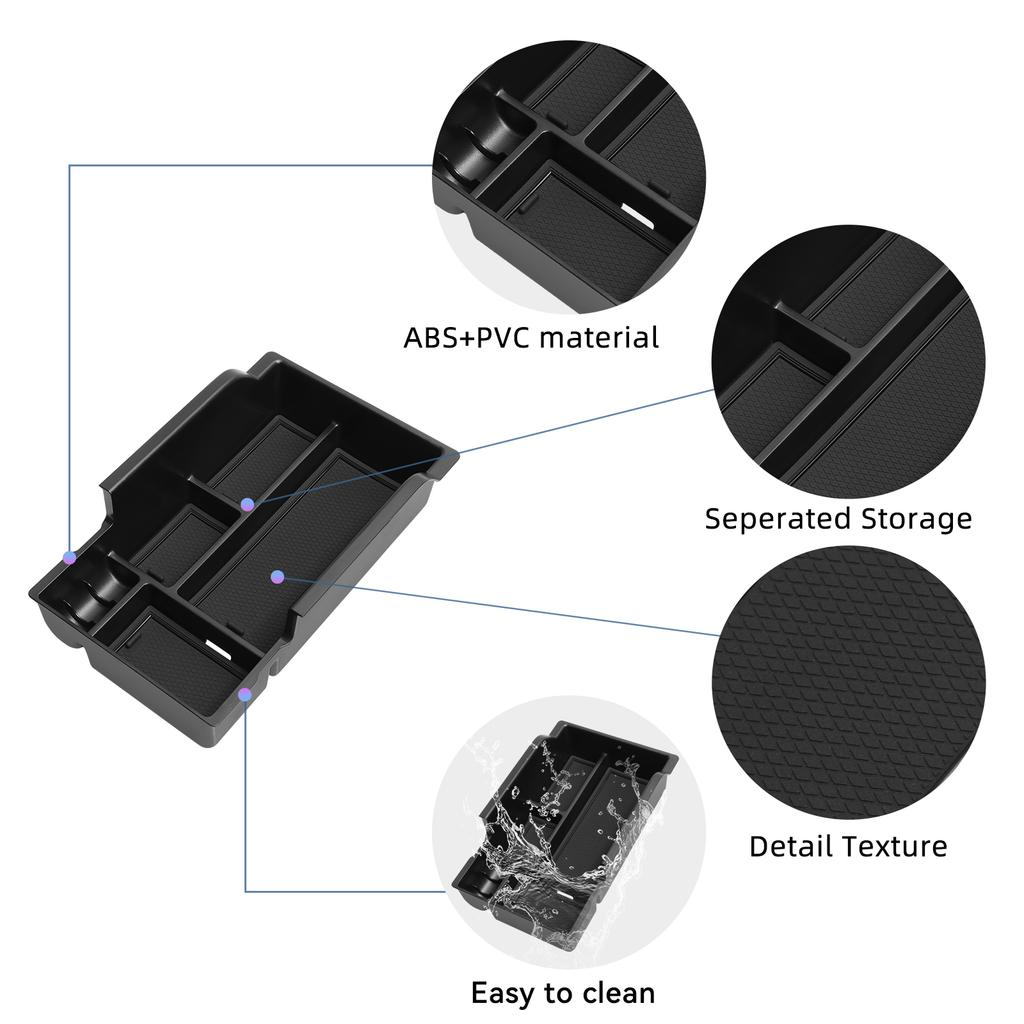 for GMC Terrain 2025 Car Storage Box Interior Accessories Center Console Armrest Storage Organizer Tidying Tray