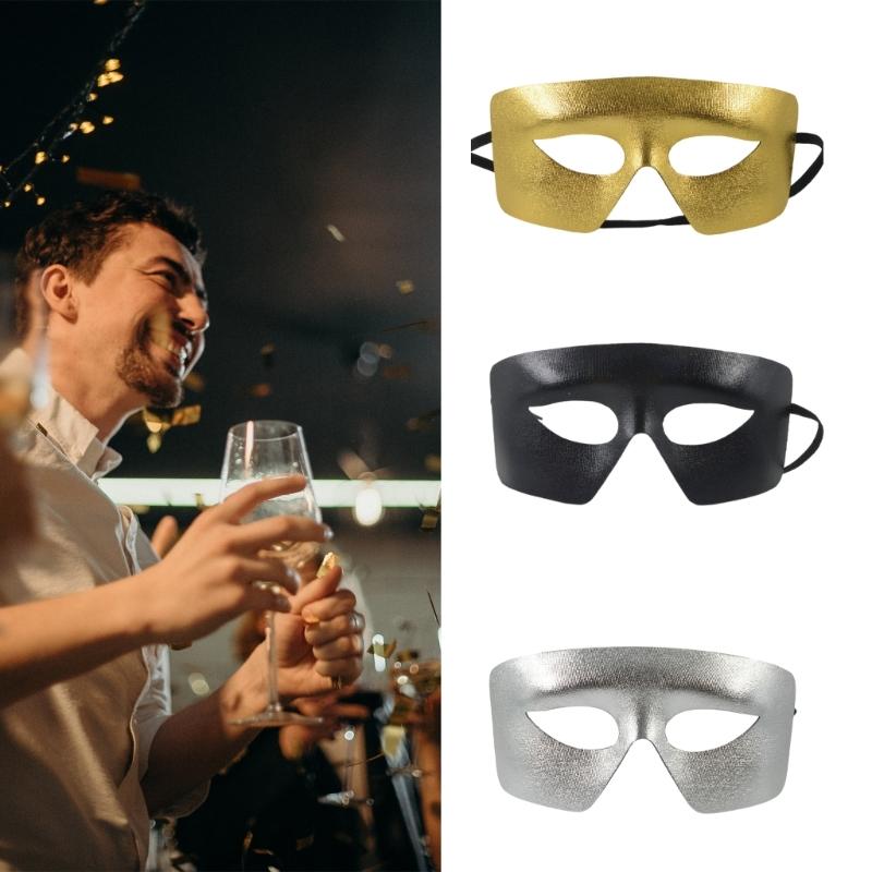 Halloween Party Mask Masquerade Mask Half Face Mask Evening Prom Mask for Men