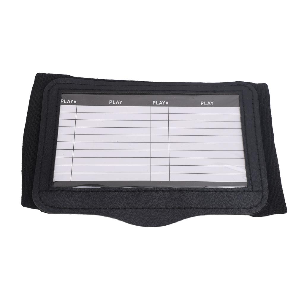 Fascia da Polso per Calcio Playbook da Polso Allenatori Calcio Play Fascia da Polso per Calcio Baseball Nero