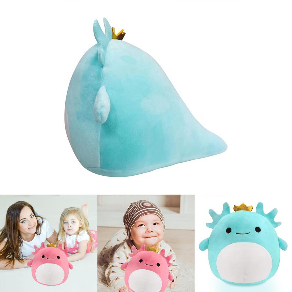 Krone Axolotl Kuscheltier Spielzeug Weiche Plüschpuppe Kissen Für Kinder Sicher Bequem