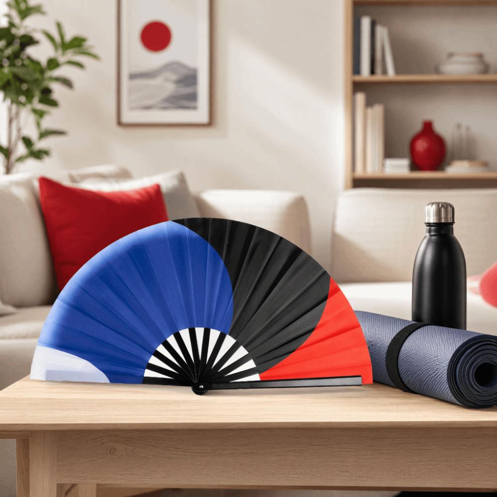 Three Color Tai Chi Fan Double-Sided Folding Fan Special Kung Fu Fan  Women Use