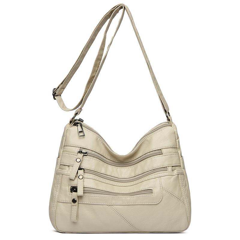 Womens Pu Crossbody Bag With Multicompartment Design For Daily Casual Use