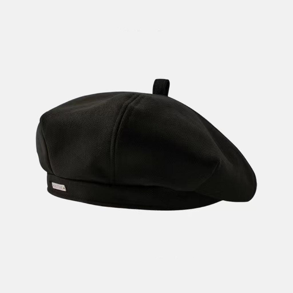 Woolen Beret Woman Shows Face Small Autumn and Winter Baby Bear Retro Cartoon Fashionable Temperament Painter Hat Woman