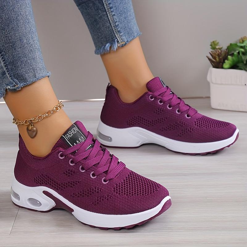 Scarpe da corsa con cuscino d'aria da donna - Scarpe sportive basse comode con lacci