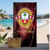 Asciugamano da Spiaggia Stampato Personalizzato Southampton FC Logo Calcio Supporto Nome Personalizzato Testo Asciugamano Assorbente Per Sport Viaggio Regalo Speciale