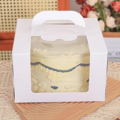 8-inch Mousse Cake Packaging Box with Handle & Window