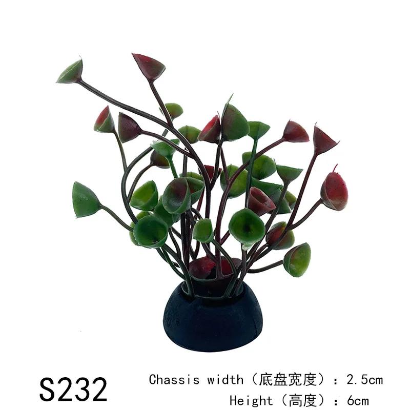 PVC Aquarium Decorative Simulation Artificial Leaves Plant Environmental Protection Materials Aquarium Decorative Accessories