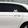 10pcs Waterproof Funny Kitty Decals Black White Car Styling Cover  Electric Motorcycle Stickers