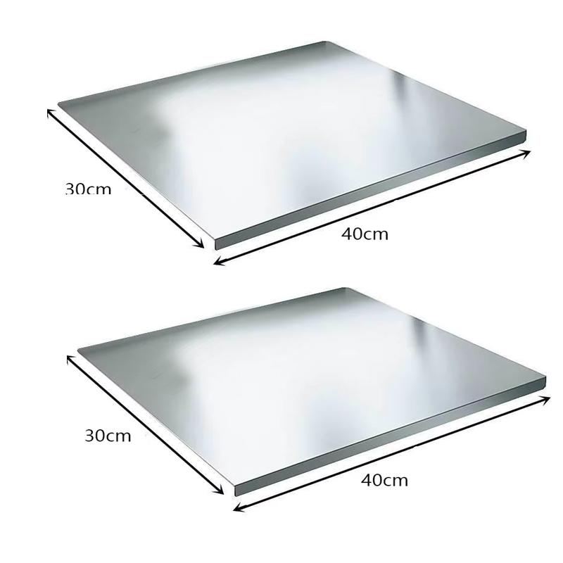 304 Stainless Steel Cutting Board Food Grade Chopping Boards Heavy Duty Kitchen Boards Anti-Slip Mat for Meat Vegetables Bread