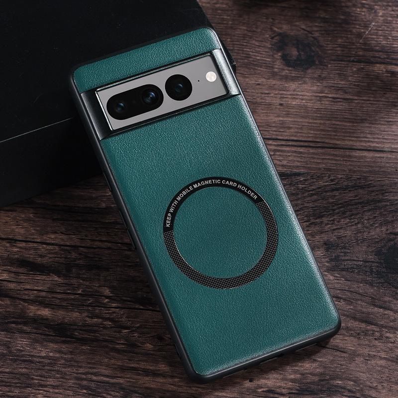 Luxury Leather Wireless Charge Magnetic Case For Google Pixel 5 6 7 8 9 Pro 6A 7A 8A 9XL Shockproof Magsafe Holster Back Cover