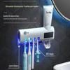 Wall-Mounted Automatic Toothpaste Dispenser & Multifunctional Toothbrush Holder with Sterilization