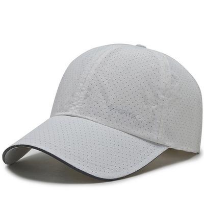 Quick-Dry Baseball Hat with UV Protection Laser Vent Holes & Curved Brim Outdoor Sun Hat for Sports Puff Printing