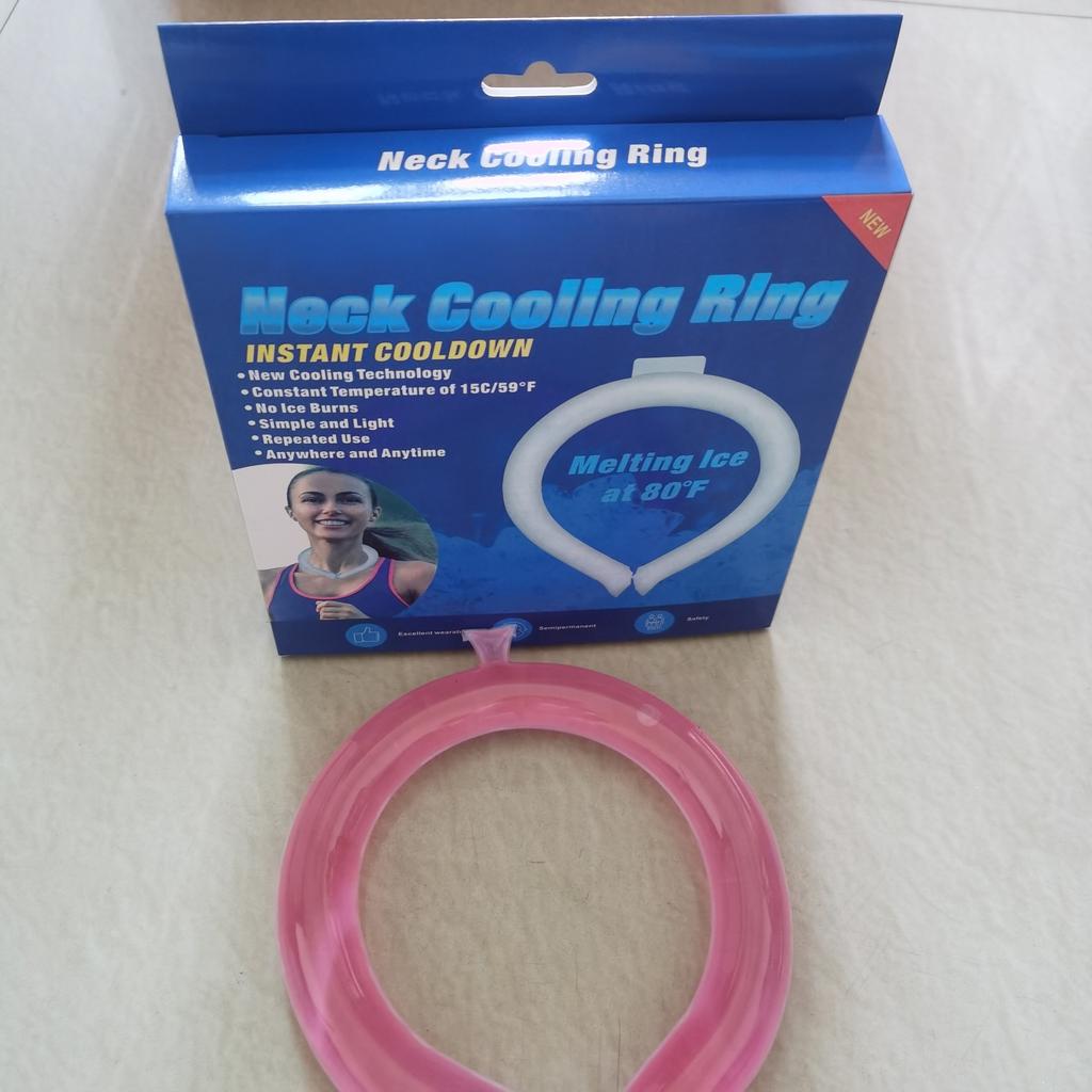 Summer Second-generation Ice Ring, Cold Ring Hanging Neck Cooling Ring, Outdoor Heatstroke Ice Neck Ring, Ice Collar, Cool Collar