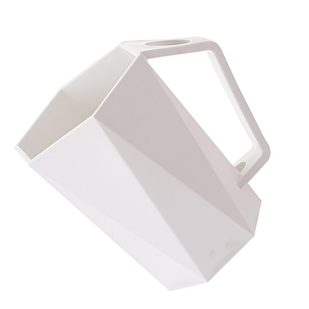 Geometrischer Zahnbürstenhalter   Wiederverwendbarer Sechseckiger Mundspülbecher mit Loch für das Badezimmer