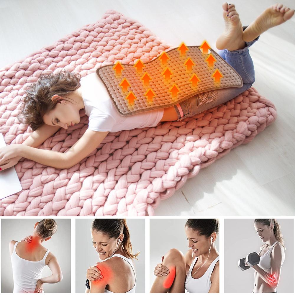 Electric Heating Pad Physiotherapy Therapy for Body Back Pain Relief Winter Warmer Blanket Thermal Massage Mat Health Care