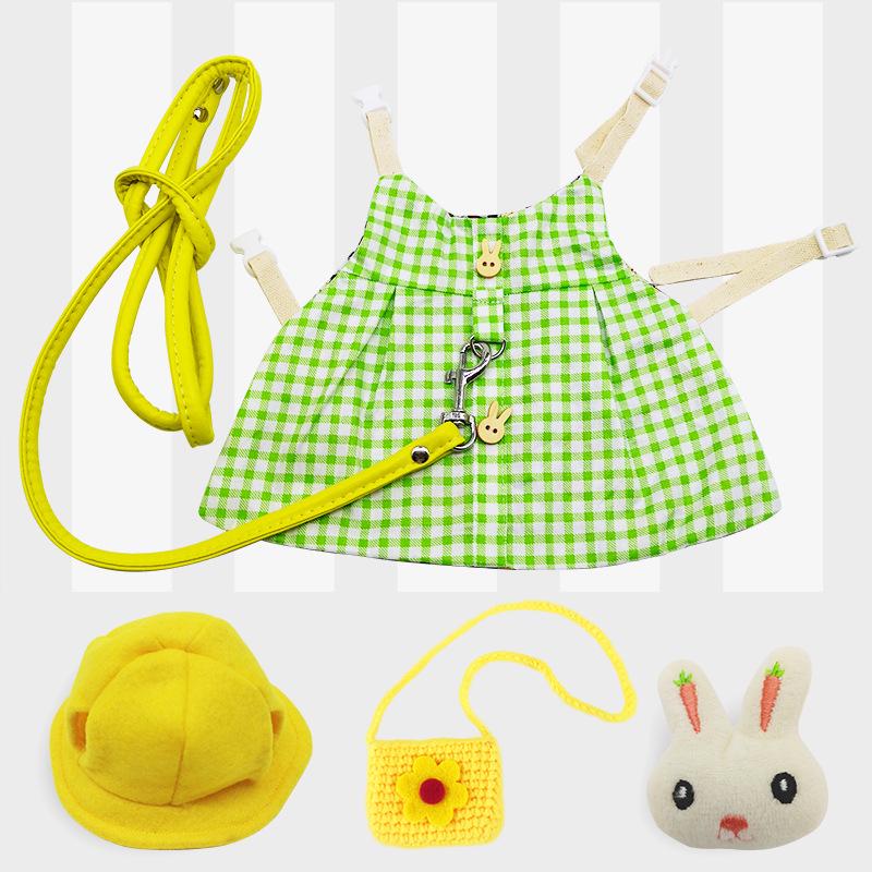 Cute Japanese Korean Style Pet Clothes & Leash for Rabbits and Cats