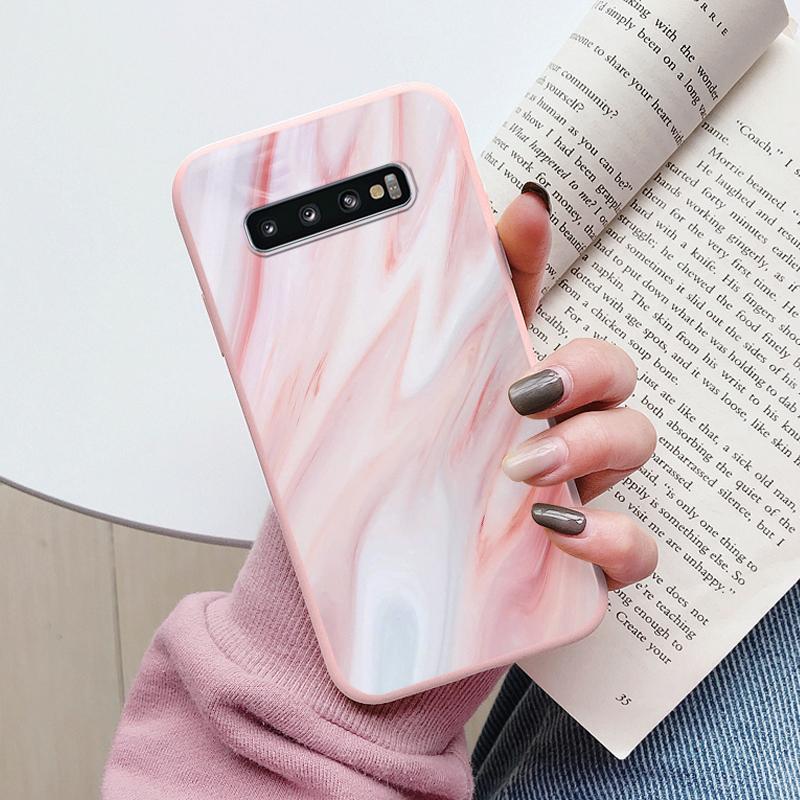 Color Luxury Marble Case For Samsung Galaxy S10 S 10 Plus S10E Fundas Soft TPU Protection Back Cover For Samsung S10 Shockproof