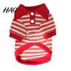 Daily Wear for Dogs Cute Dog Shirt, Striped Collared Clothes, Summer Button Up T-Shirt, Soft Poodle Outfit Breathable Puppy Outfits Small Medium Cats