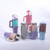 New 10oz Coffee Cup 101 Stainless Steel High-value Diamond-encrusted Thermos Cup with Handle Portable Sports Cup