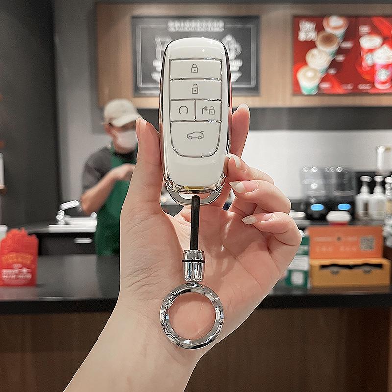 GAC Aion Y Key Case Shell with Charm and Buckle for Interior Modification