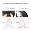 For Android iOS BLE TPMS Car Tire Pressure Sensor Waterproof Internal External Alarm Tire Pressure Sensors Bluetooth 5.0