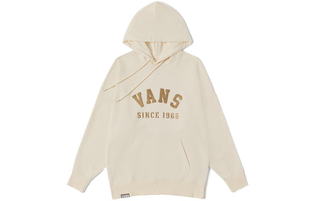 VANS Alphabet Logo Print Drawstring Hoodie With Long Sleeves VN0002S93KS M