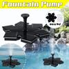 DC 5V IP68 Waterproof 1.4w Solar Panel Power Fountain Water Pump Submersible Watering Floating Pump Pool Pond Waterfall Floating Garden
