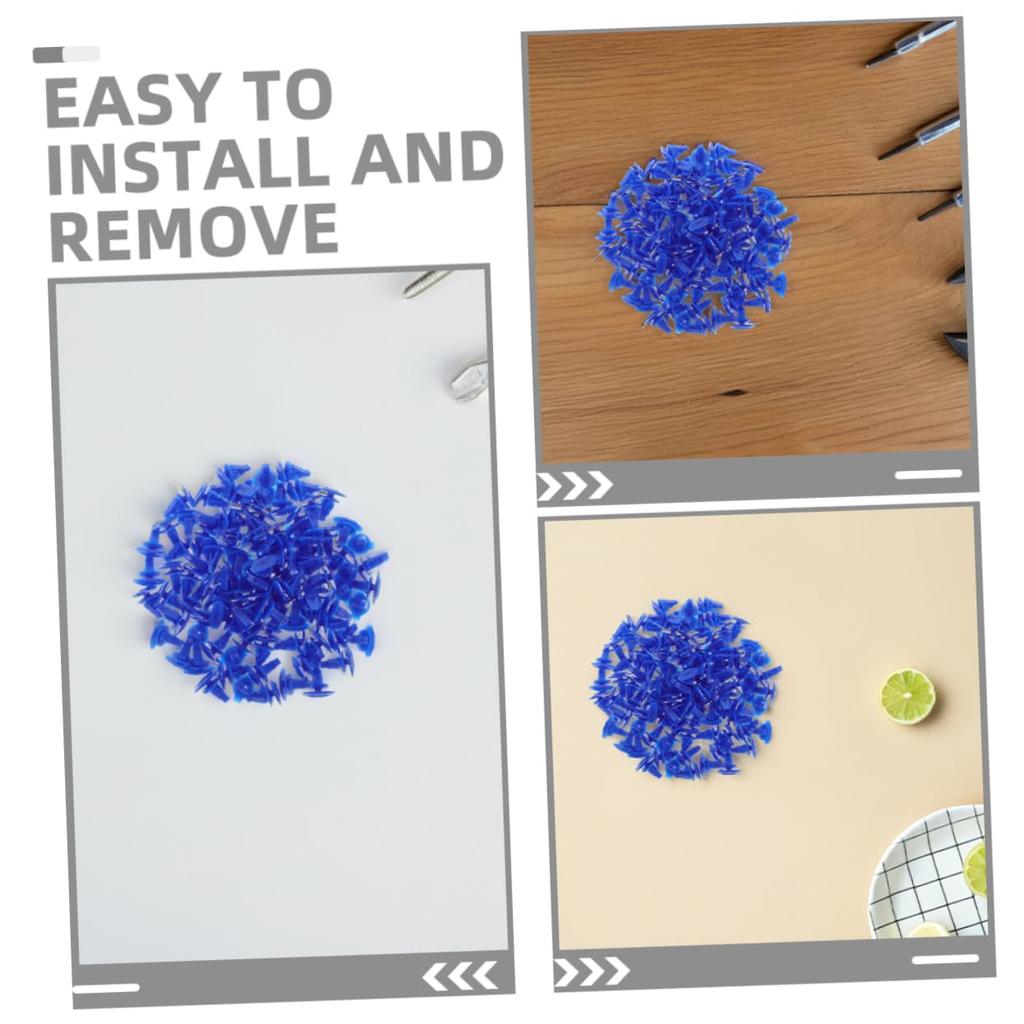 Cabilock 200pcs Car Weather Strips Auto Fastener Clips Auto Retaining Clips Car Clips Car Clips Weatherstrip Clips Plastic Blue