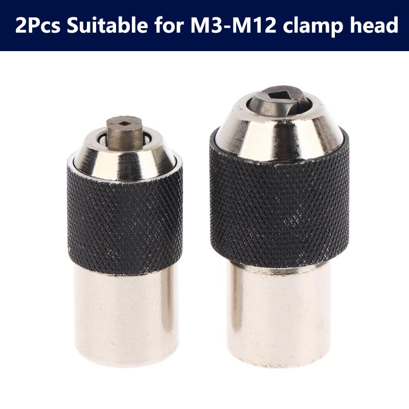 

1/2Pcs Tap Hinge Hand 3/8 Extension Rod Socket Clamp Head M3-M12 Adjustable Ratchet Wrench Power Tool Conversion Accessories 2pcs