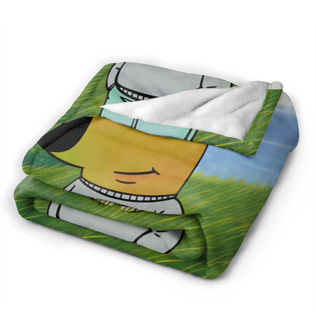 New Character Chill Guy Blanket Warm Soft Novelty Plush Throw Blanket For Outdoor Picnic Flannel Bedspread Bed Cover