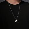 Stainless Steel Material Flower Pendant Necklace Jewelry Birthday Gift for Girls