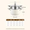 304 Stainless Steel Soup Pot Non-stick Pan with lid Home Hot Pot Induction Cooker Gas Stove Universal Food Supplement Milk Pot
