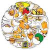 50 Cartoon Stickers for Notebooks, Water Bottles, Luggage & More