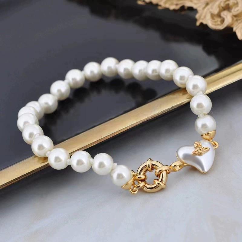 Empress Dowager's Pearl Saturn Necklace & Luxe Stud Earrings Set