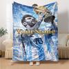 Messi Customize Text Blanket Lightweight Customizable Blanket Warmthful Decor Throw For Picnics Living Room Chair Sofa All-Season Use
