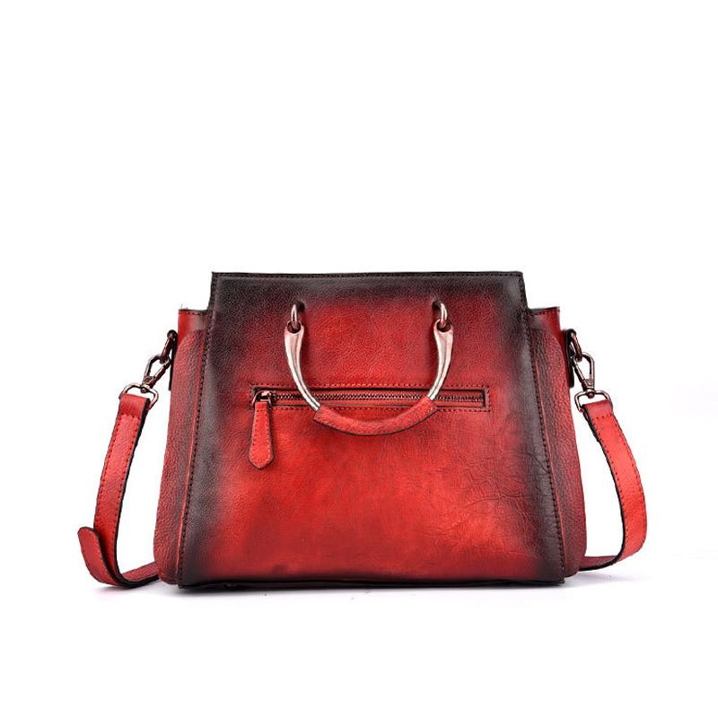 Женская сумка Johnature из натуральной кожи в стиле ретро — фото 6