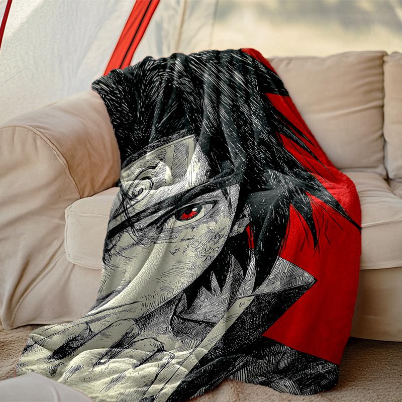 1pc Easy-Care Naruto Blanket, Perfect for Couch, Bed, Home, Travel & More, Warm & Durable Printed Blanket