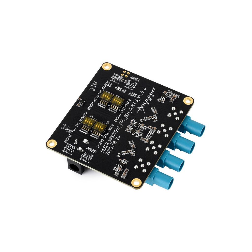 4-Channel GMSL Camera Expansion Board for Raspberry Pi 5, Featuring MAX9296 High-Speed, Low-Latency Deserializer Chip