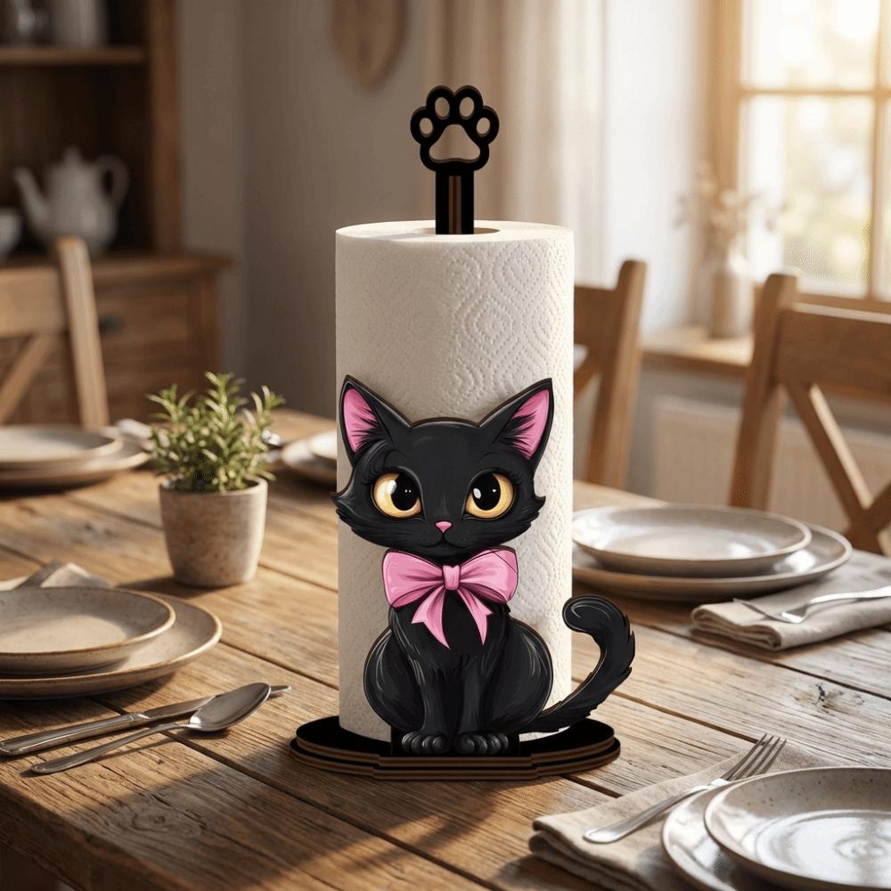 Pionowy Uchwyt na Biurko na Chusteczki, Folie Spożywcze, Ręczniki Kuchenne