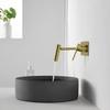 Brushed Gold LED Bathroom In-Wall Basin Faucet 360° Rotate Black/White Sink Faucet Cold And Hot Brass Sink Mixer Sink Tap