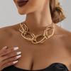 Exaggerated Big Thick Chain Short Choker Necklace for Women Trendy Statement Collar on the Neck Accessories 2025 Fashion Jewelry