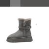 Women's Tall Large Size Thick Sole Soft Sole Winter Warm Fur One Snow Boots Padded Lined Ankle Boots Anti-slip Hiking Sports Cotton Boots